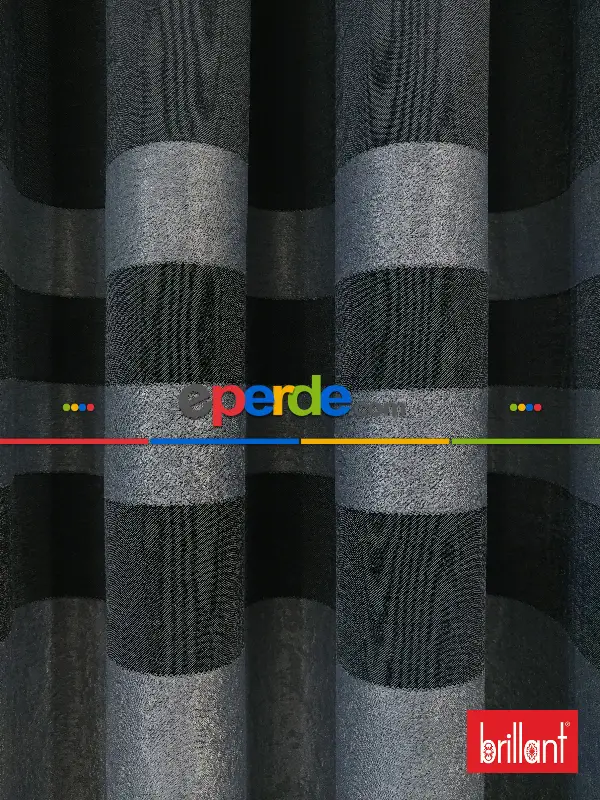 Brillant Süet Pano Fon Perde 180cm Yeni Sezon- Gri Açık-antrasit