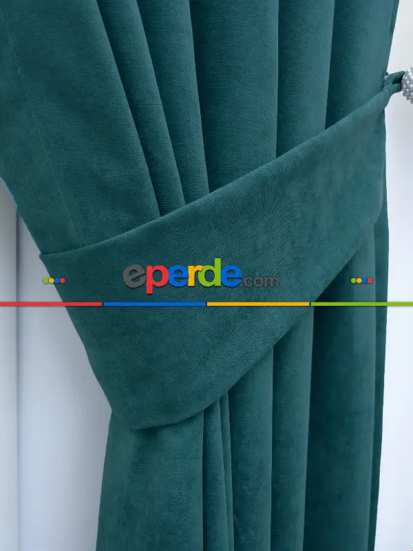 Petrol Yeşil - Düz Fon Perde (180)- Diğer