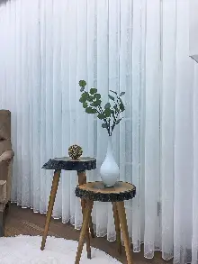 Ütü Gerektirmeyen Dertsiz Keten Şantuk Düz Tül Perde 2025 Premıum++ Ekru - Kurşunlu Tül