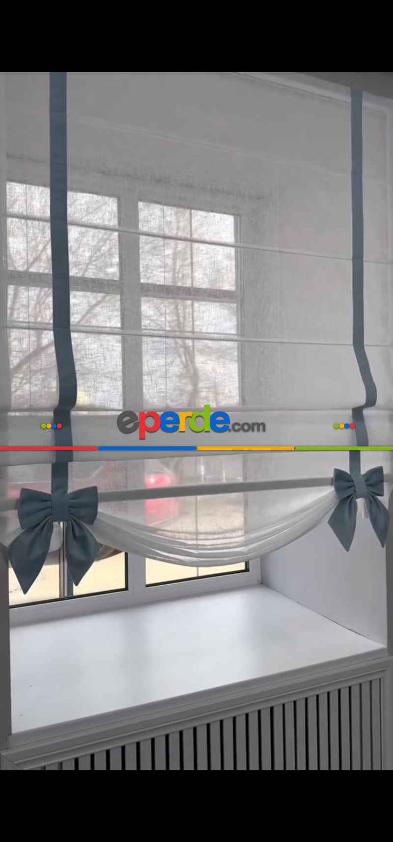 Salon - Katlamalı Keten Tül Perde – Biyeli Ve Fiyonk Detaylı Özel Tasarım