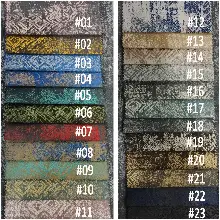 Geniş Enli Jakarlı Dokuma Salon Yatak Odası Lüks Perdeler 33 Renk Seçenekli