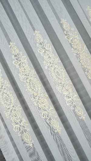 Brillant Gold Nakış İşlemeli Tül Perde Yeni Şehrazat