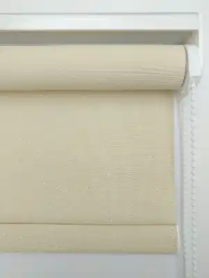 Yıkanabilir Pvc Simli Lüx Stor Perde - Koyu Krem 1. Kalite- Krem Koyu