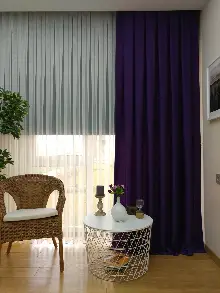 Soft Mor Fon Perde Geniş En (285)- Mor