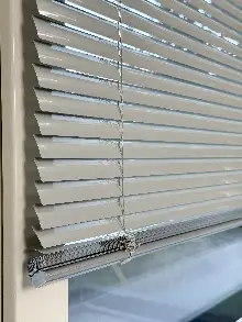 Mutfak Jaluzi - Açık Gri Alüminyum Jaluzi Perde - 25mm