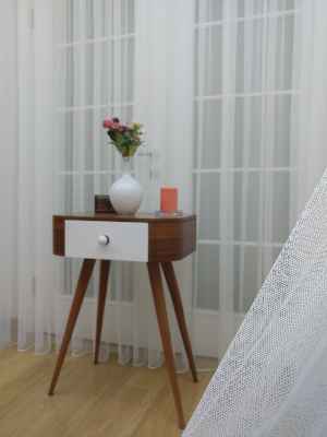 Düz Tül-grek Tül Perde - Petek Zemin (dökümlü) Ekru Renk Kırık Beyaz-hatasız Orjinal- Ekru