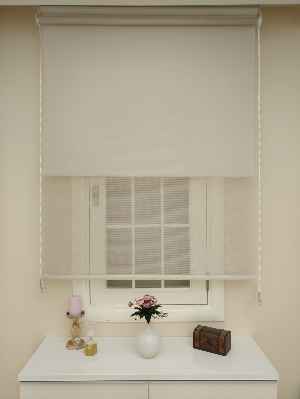 Oturma Odası - Bambu Tül Stor - Çiftli Sistem Tül Stor Perde (bamboo)- Bej