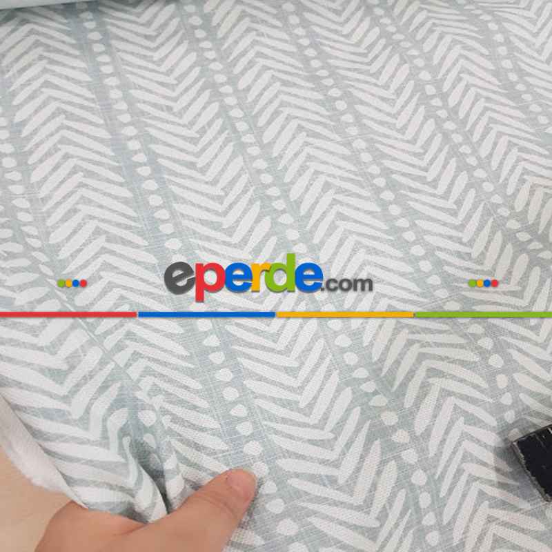 Sade Örgü Desenli Fon Perde Evm1127 Kumaşı Kalındır Duck Bezi Değildir- Beyaz