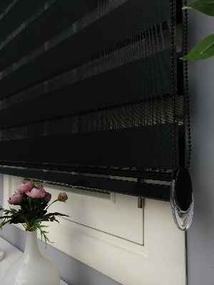 Perle Home Düz Zebra Perde Siyah