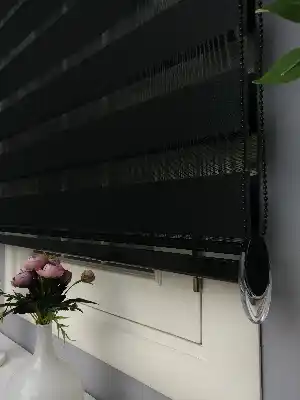 Oturma Odası - Perle Home Düz Zebra Perde Siyah