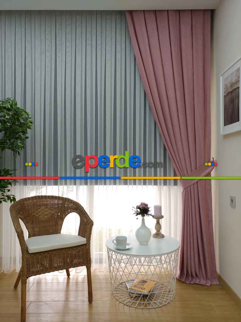 Soft Pembe Fon Perde (150)- A.pudra-pembe