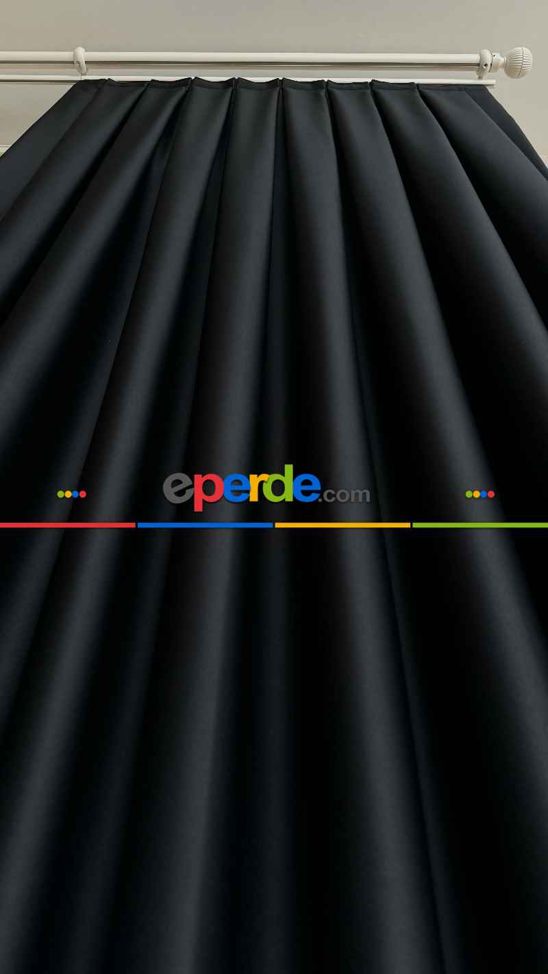 Siyah Blackout Perde - Karartma Fon Perde, Premium Kalite Serisidir, %95 Işığı Keser