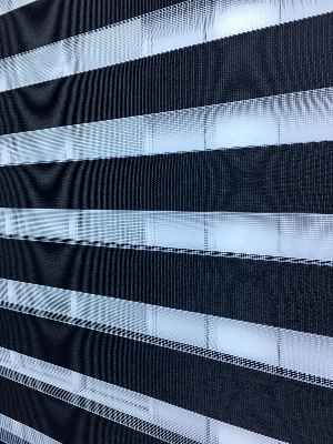 Yatak Odası - Zebra Perde - Düz Zebra Perde- Siyah