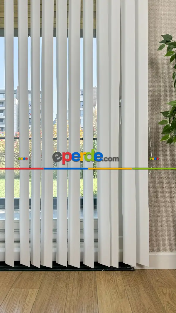 Ekru Pvc Dikey Perde, Dikey Stor Perde