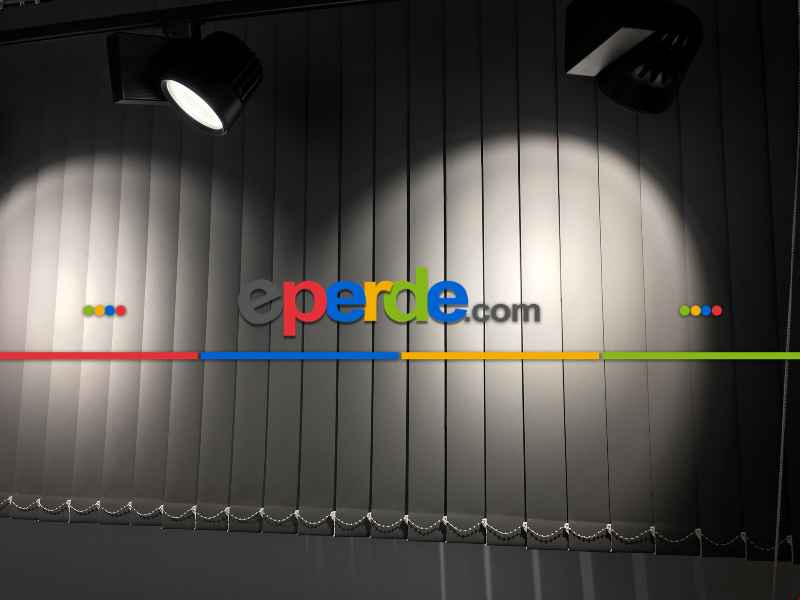 Kumaş Dikey Perde Antrasit Gri