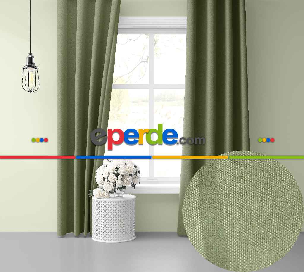 Ada Çayı Rengi Ada Fon Perde 51 Renk Seçeneği Perle Home Daily Series