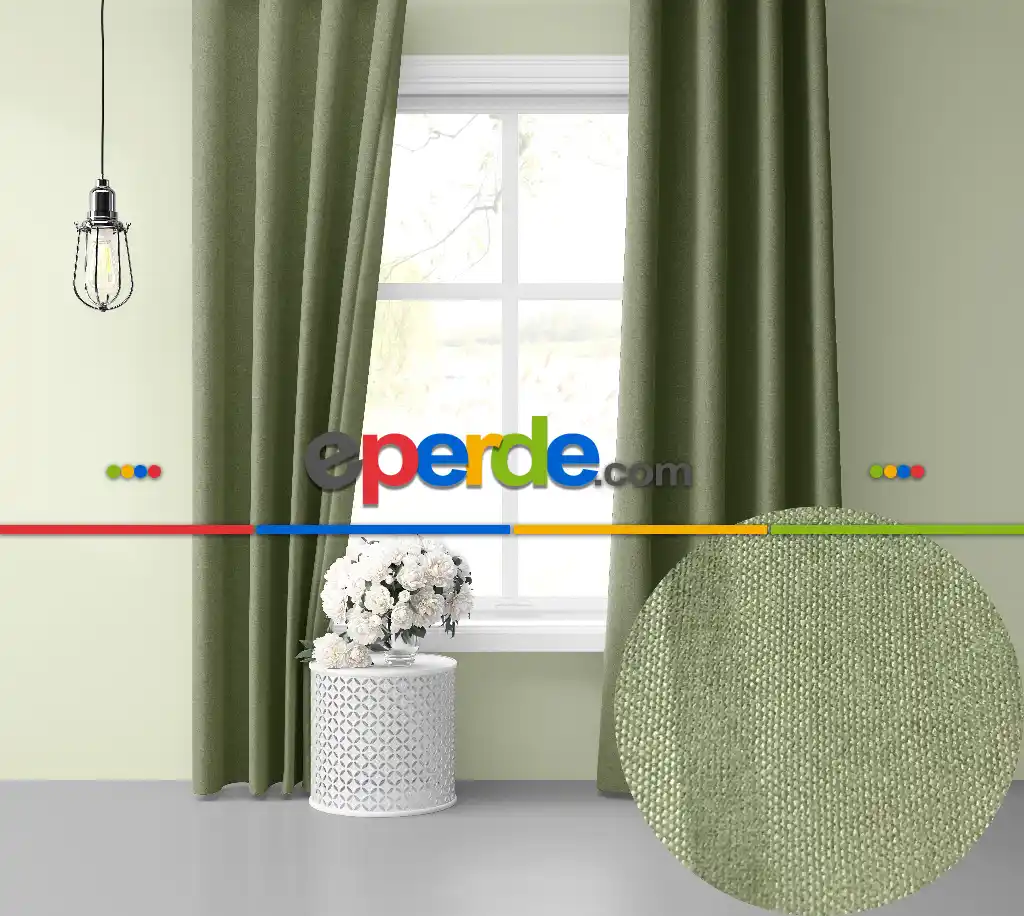 Ada Çayı Rengi Ada Fon Perde 51 Renk Seçeneği Perle Home Daily Series
