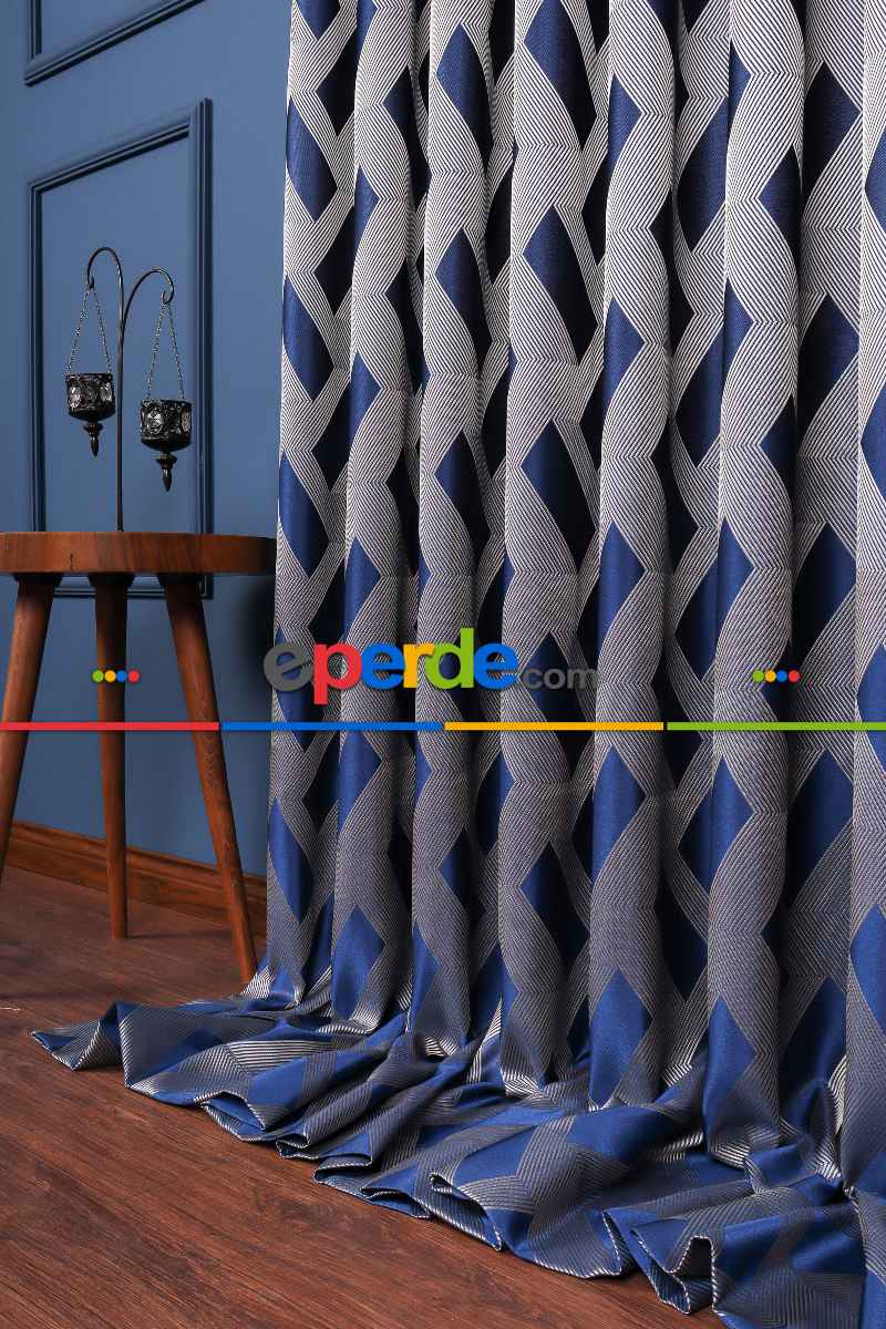 Salon Fon Perde - Savey Jakar Dokuma Fon Perde