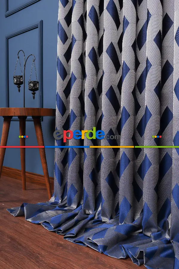 Yatak Odası - Savey Jakar Dokuma Fon Perde