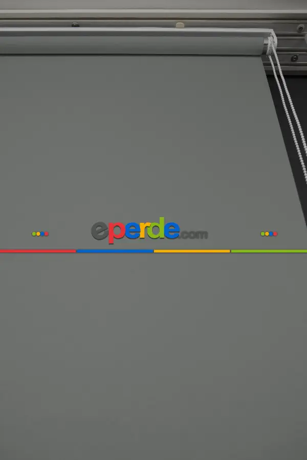 Salon Stor - Açık Gri Renk Lazer Kesim Mat Stor Perde (ister Düz - İster Lazer Kesimli Satın Alın)