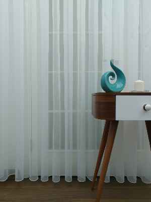 Perdeks Home Tül Perde 11 Lux Series- Ekru - Kurşunlu Tül