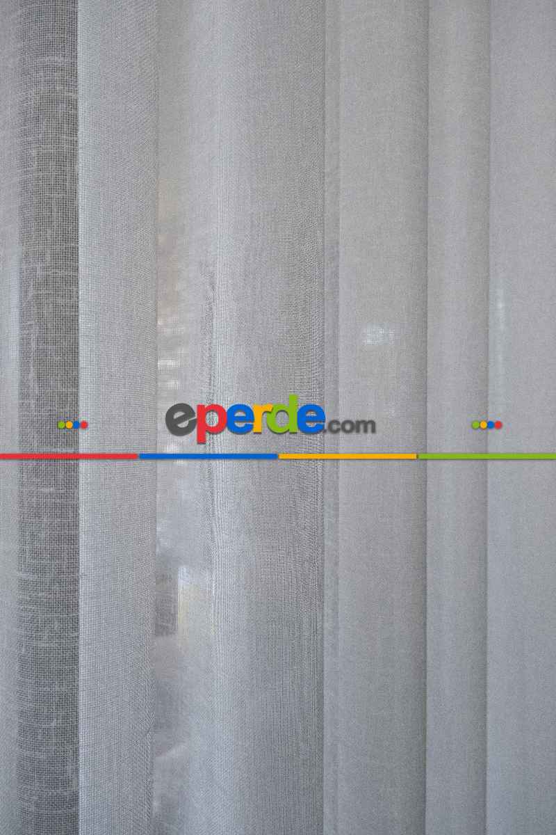 Oturma Odası - Naturel Keten Tül - Ekru - Kurşunlu Tül