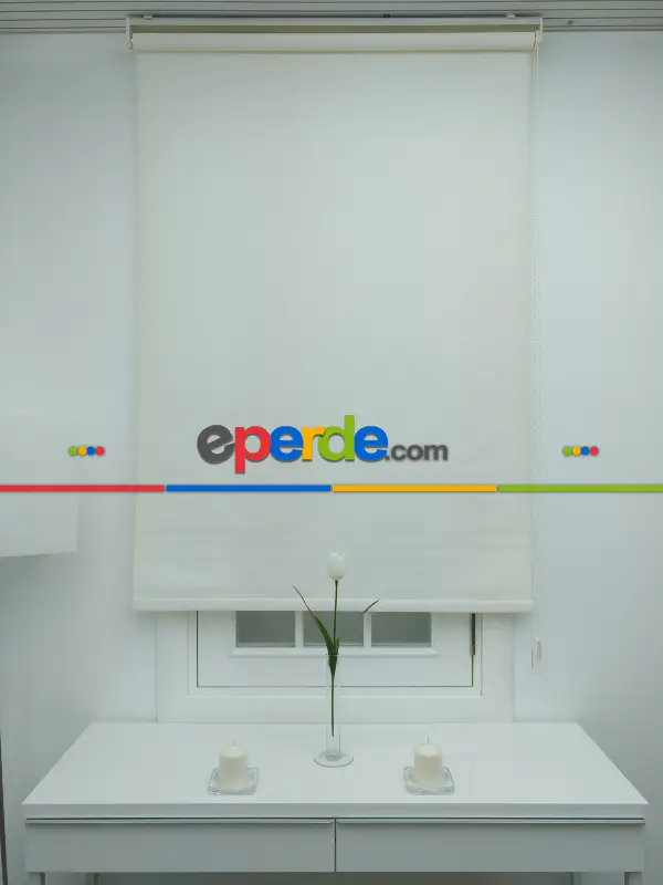 Yıkanabilir Pvc Mat Lüx Stor Perde - Krem Açık 1. Kalite- Krem Açık