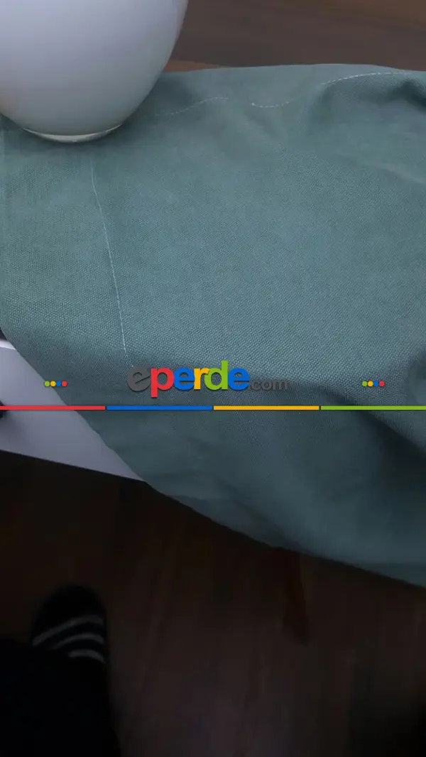 Turkuaz Yeşili Ara Renk - Düz Fon Perde (280 Eninde)- Turkuaz Yeşili Ara Renk