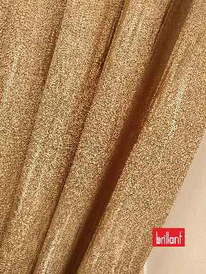 Salon Brillant Jakar Fon Camel Renk Düz Fon Perde - Camel
