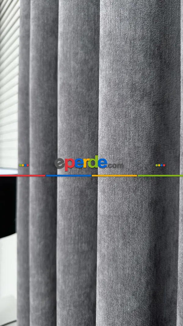 Gri Premium Seri Fon Perde