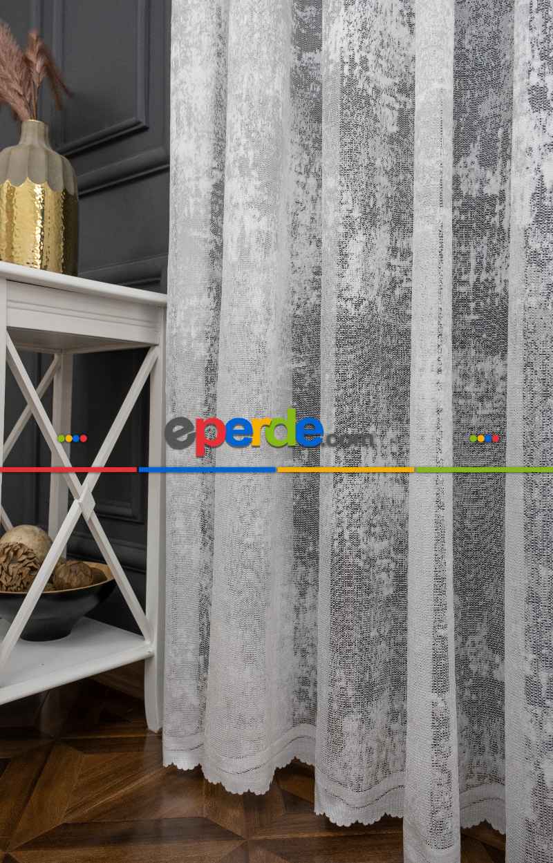 Bulut Tül Exculusive Micro Örgü Tül Perde Beyaz