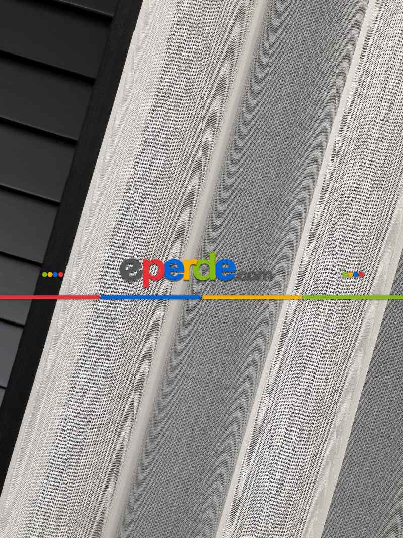 Sanal Çizgili Lüx Premıum Düz Tül Perde