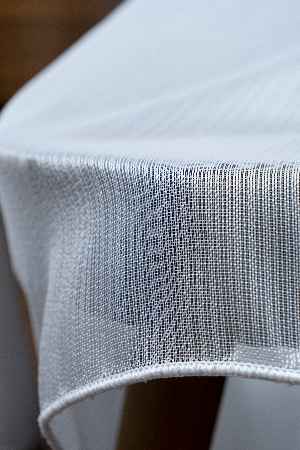 Düz Çizgili Tül -prd 2008 Pırıltılı - Dönergücü- Ekru - Kurşunlu Tül