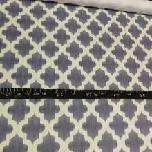 Geometrik Desenli Fon Perde Evm366 _g - Kumaşı Kalındır Duck Bezi Değildir.- Gri-füme-antrasit-beyaz