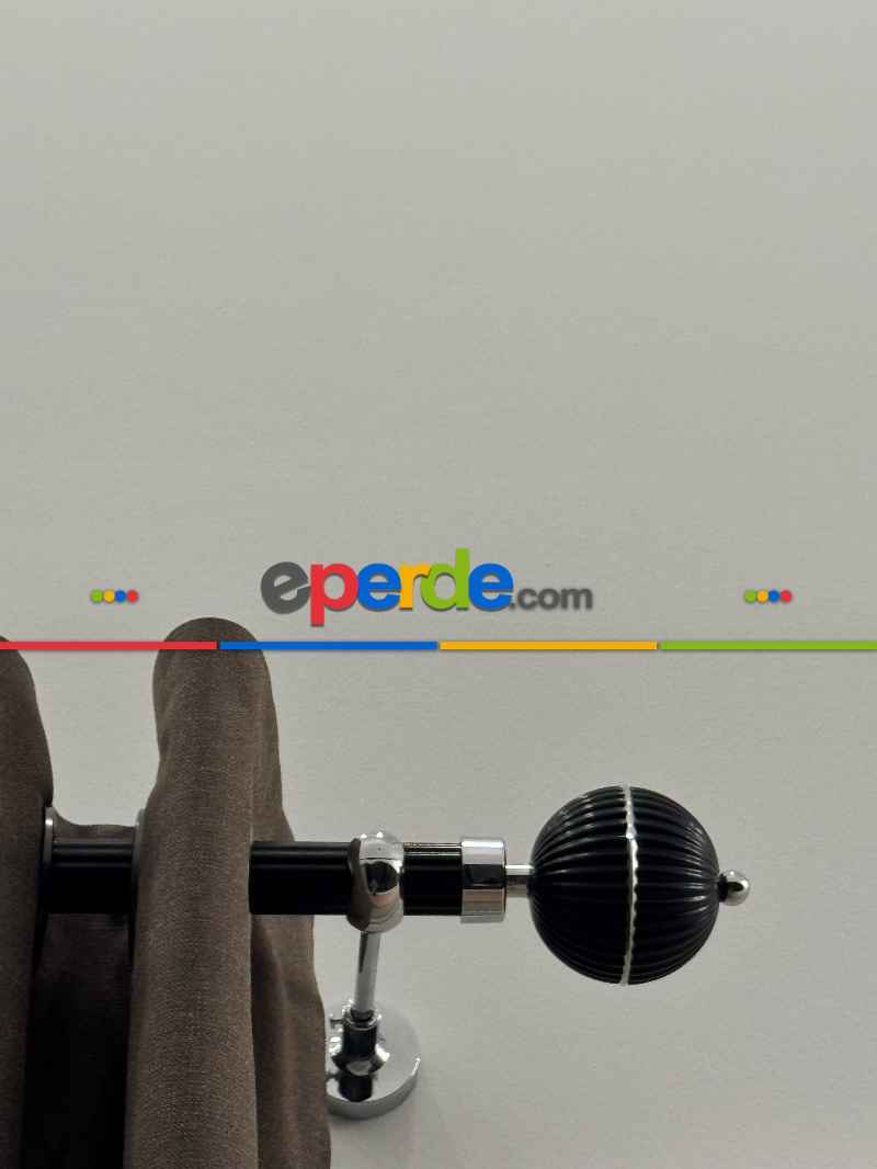 Siyah Metal Rustik Perdelik