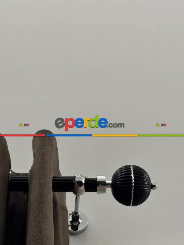 Siyah Metal Rustik Perdelik