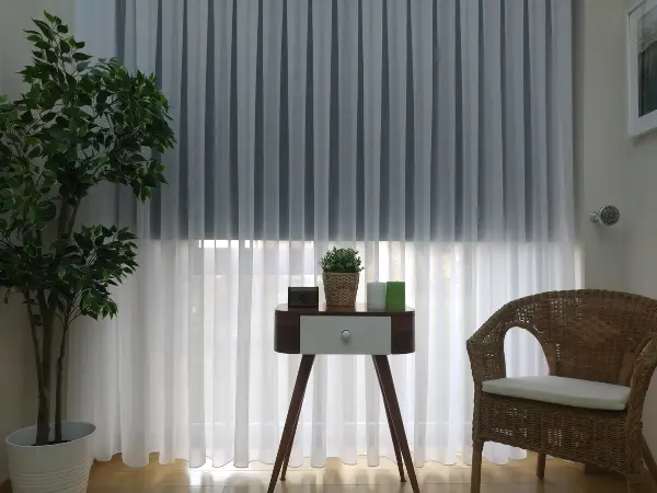 ( Orjinal ) Düz Crush Tül Perde & Kruvaze Perde- Beyaz - Kurşunlu Tül