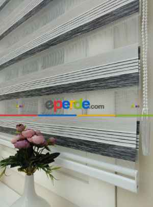 Mutfak Zebra Perde Düz Seri- Ekru