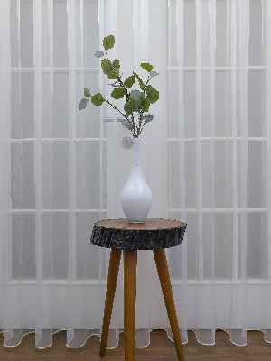 Mutfak Tül Perde - Ekru