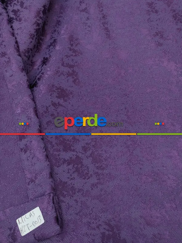 Mor Renk Duz Jakar Fon Perde (150)- Mor