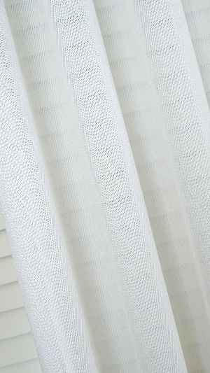 Ekru Sütlü Kahve Kırçıllı Tül Perde, Ağır Gramajlı Premium Seri, Kurşunlu Etek