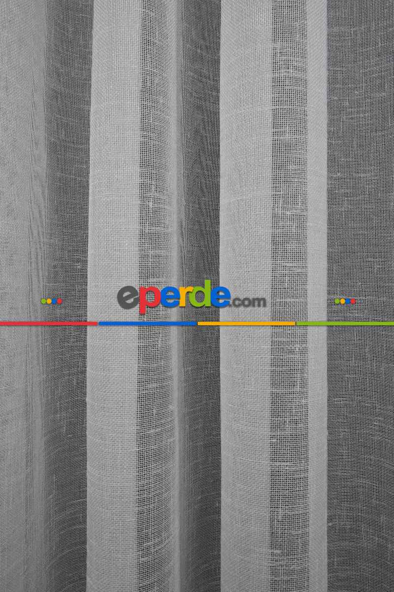 Genç Odası Keten Tül Ütü İstemez Dökümlü Tül - İtinalı Dikiş - Amerikan Pile