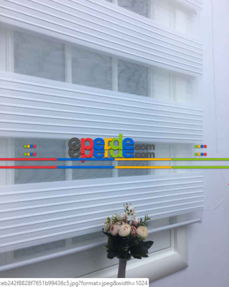 Zebra Geniş Pilise Beyaz- Beyaz