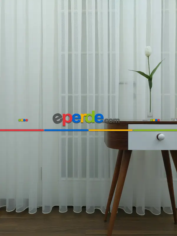 Mutfak Tül Perde- Ekru