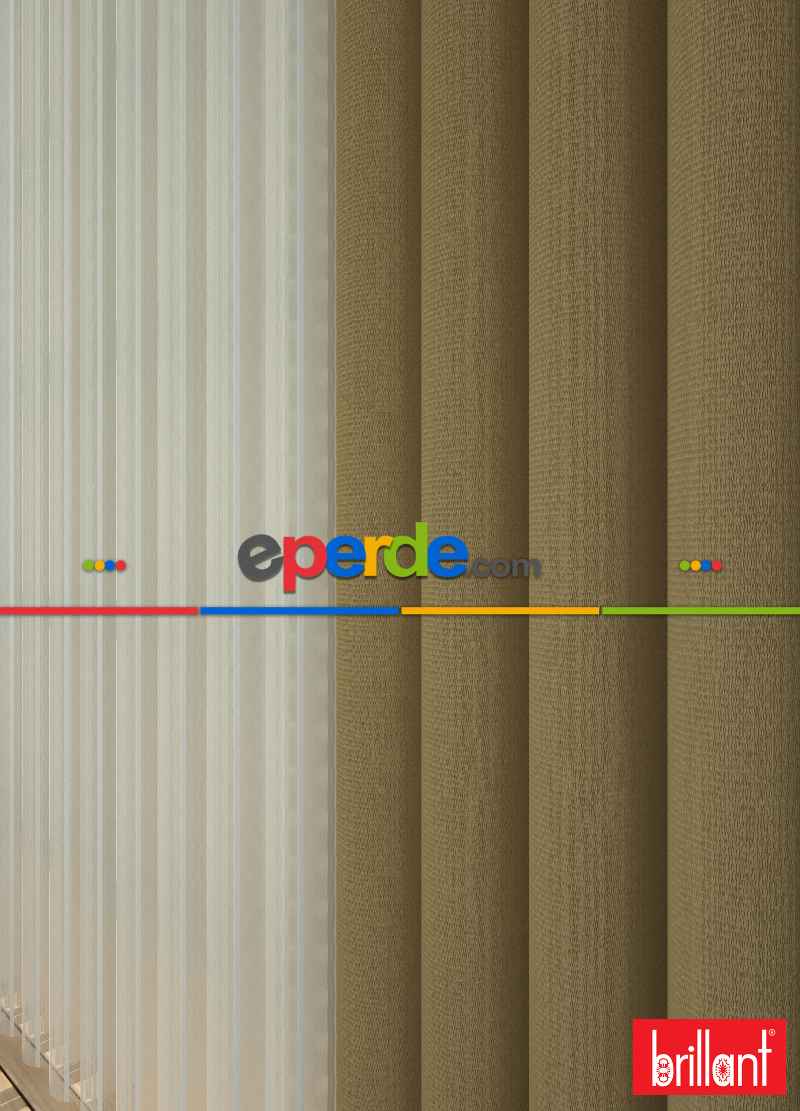 Brillant Akıllı Tül Perde Gold Renkli Tül Dikey Zebra Perde Düz 1. Kalite