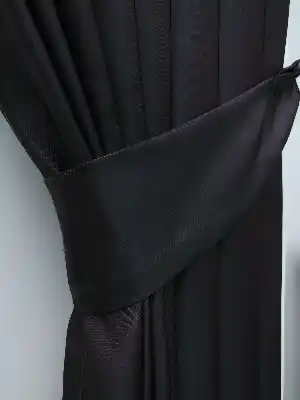 Mürdüm Rengi Düz Fon Perde- Mürdüm