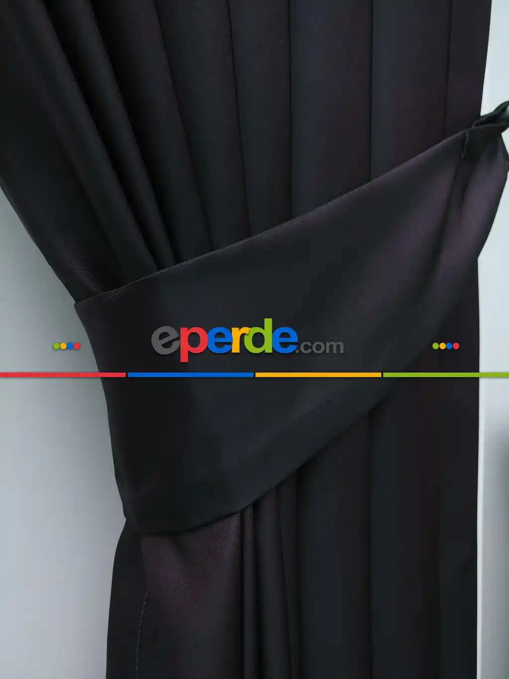 Mürdüm Rengi Düz Fon Perde- Mürdüm
