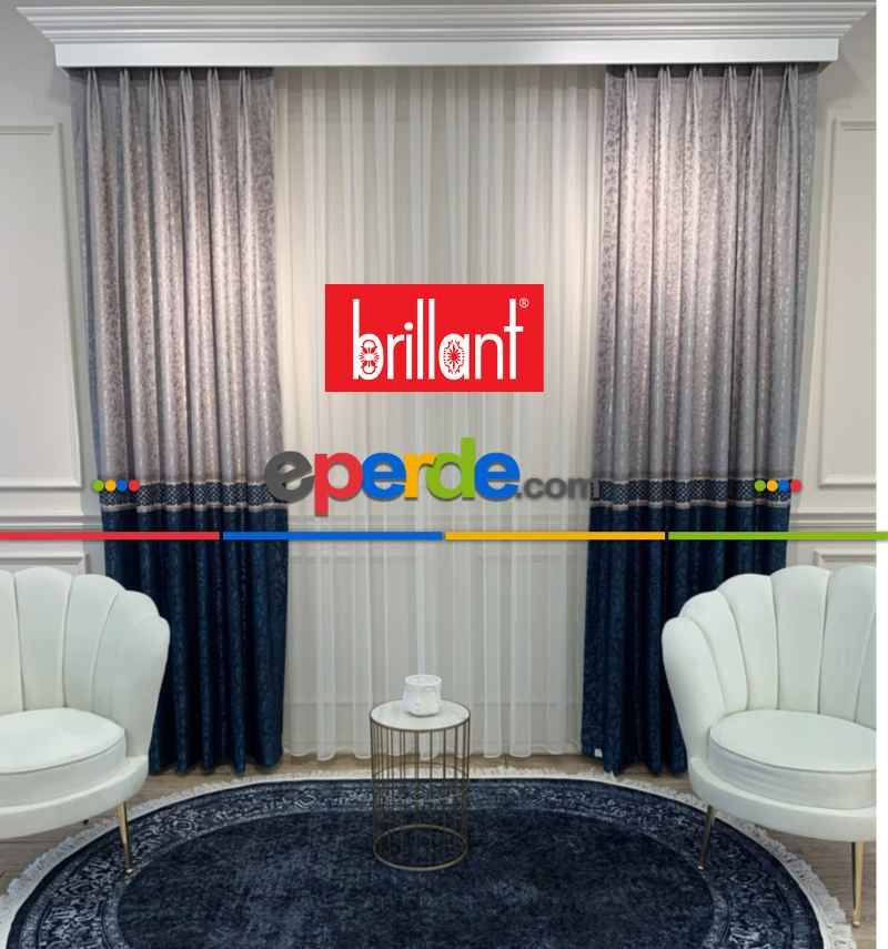 Brillant Perde Livabonarperde Yeni Tasarım Desen Renkl Fon Perde Yan Perde Kanat Perde