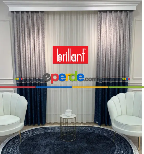 Yatak Odası - Brillant Perde Livabonarperde Yeni Tasarım Desen Renkl Fon Perde Yan Perde Kanat Perde