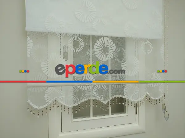 Çiftli Sistem Tül Ve Stor Perde- Krem Açık-ekru